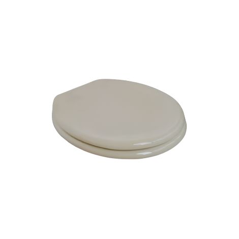 Sedile WC Universale in MDF Champagne con Cerniere Regolabili in Acciaio Inox