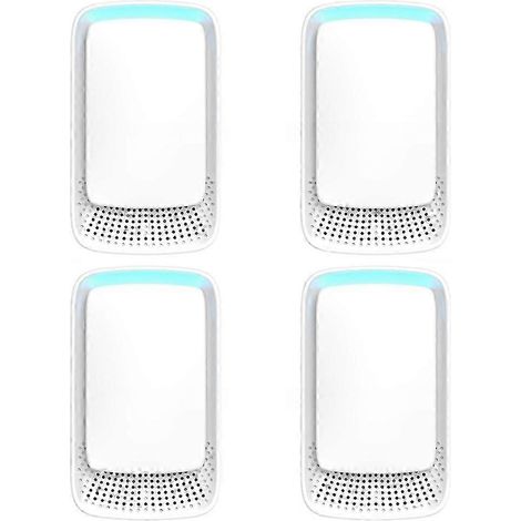 Purificateur d'air, élimination des acariens et génération d'ions négatifs, pack de 4, purificateur domestique à brancher, fonctionnement silencieux et désodorisant, prise standard européenne.