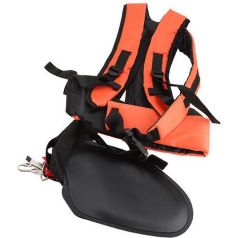 Adjustable Brush Cutter Harness – Optimal Comfort with Double Strap – Durable Nylon for Fatigue Reduction – Heavy Chainsaw Compatible (1/5)