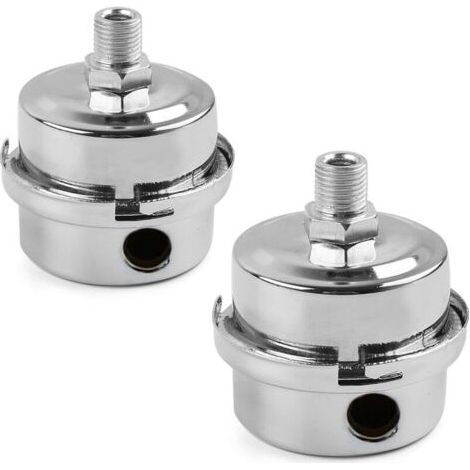 2Pcs Silencieux de Filtre de Compresseur d'Air, filtre à air en métal, filtre d'aspiration silencieux pour Utiliser dans l'Entrée du Compresseur d'Air et Bloquer la Poussière Réduire le Noise - 16 mm