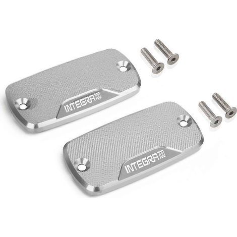 S'applique aux accessoires de moto Bouchon de réservoir d'huile en aluminium Couvercle de cylindre d'huile POUR HONDA Integra 700 2012 2013 Integra700 (A argent)