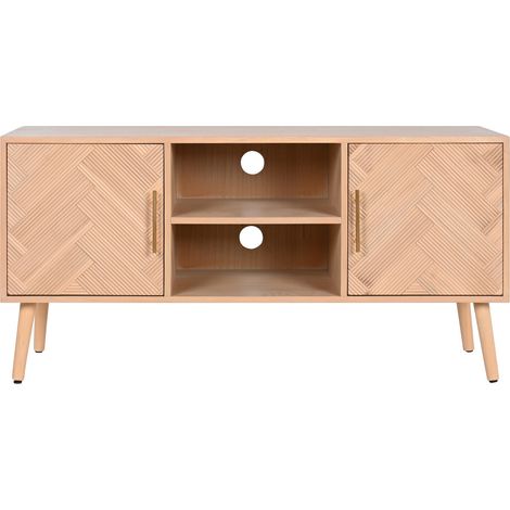 Mueble Tv Paulownia Mdf 120X40X60 Natural (1/5)