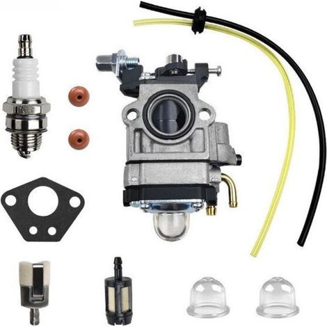 Carburador para desbrozadora Ulisem 40-5 43 52CC BC520 CG430. Kit de carburador con junta, manguera, bujía y filtro de combustible. (1/3)
