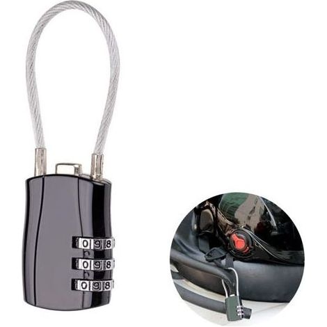 Padlock Cable,Padlock to Cable Retractable,Padlock to Combination Digital,Theft Helmet bicycle,Theft Cable to Combination,Cable Theft Bicycle,Cable Theft Numbers,Padlock to Combination,1PCS (1/5)