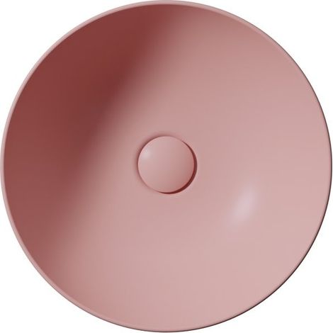 Vasque à poser NUBES en céramique dia 40cm, blush mat