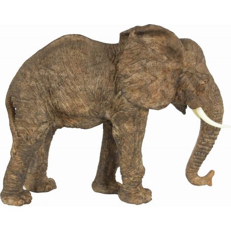 Statuette éléphant résine 33x12x25cm (1/2)