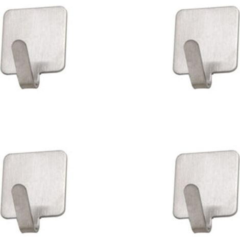 Piccolo gancio in acciaio inox Oryx (Blister 4 unità) Adesivo