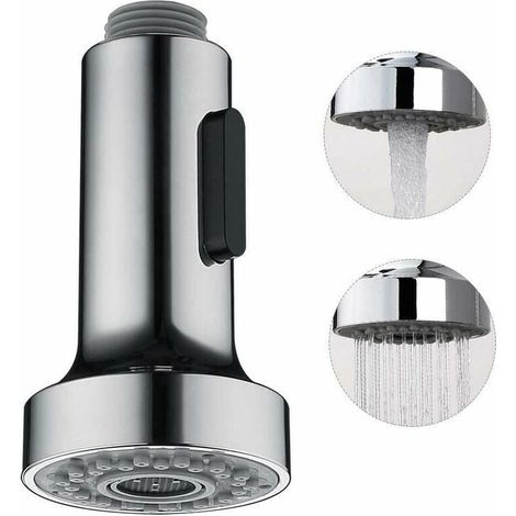 Cabezal de ducha de repuesto Ulisempour Kitchen de 2 modos para grifo mezclador retráctil (1/4)