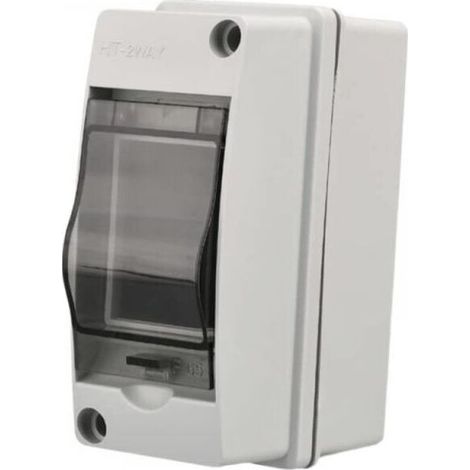 2 Modules, ABS Plastic Surface, IP65 Outdoor Waterproof Electrical Box, Outdoor Waterproof Electrical Enclosure Box, Control Cabinet, Modular Junction Box (2 Way) (1/5)