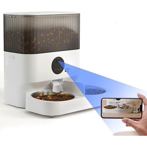Distributeur automatique de croquettes pour chat et chien de 7 litres avec caméra (1/5)