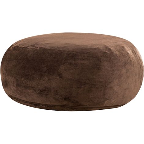 Sofá puff para adultos 150x150x60 cm de espuma color café HOMVRA (1/5)