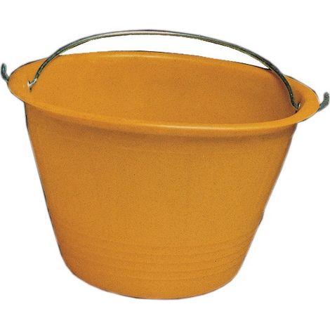 SECCHIO P/MURATORE PLAST C/ARCO GIALLO D 36CM 12 L Q.TA 10 (1/3)