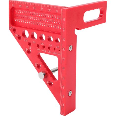 Règle de mesure multi-angles, équerre de menuisier multifonctionnelle, règle de traçage pour la construction en bois (1/5)