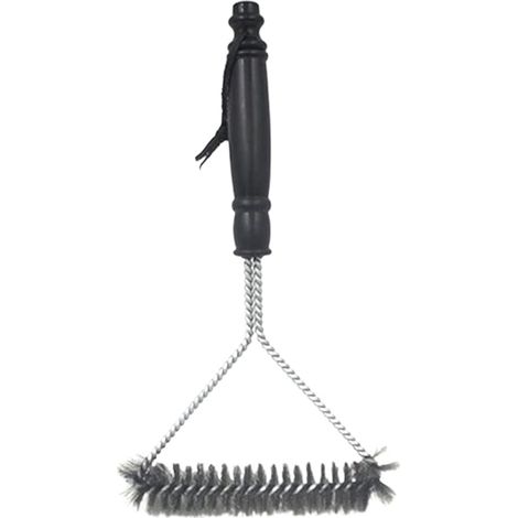 Brosse à barbecue en fil métallique, brosse de nettoyage pour barbecue, brosse en acier inoxydable, outils de cuisine à poils métalliques, 30,5 x 15 x 3 cm (1/3)