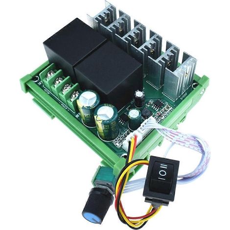 Einstellbarer 40-A-Gleichstrommotor-Drehzahlregler (PWM) 12 V, 24 V, 36 V, mit Wendeschalter (1/5)
