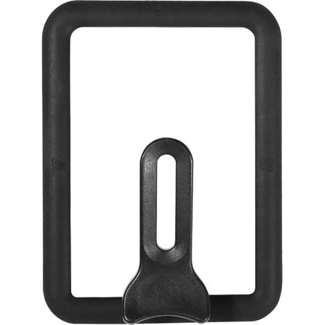 Cache-pot rectangulaire en verre épais et résistant, en silicone, noir, 15 x 18 cm