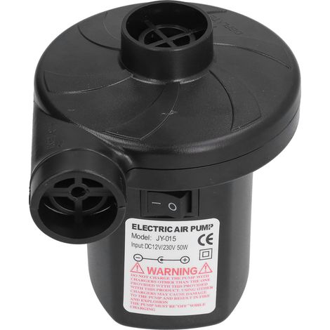 Pompe à air électrique pour canapé gonflable, pompe à air pour coussin gonflable de bouée, pompe à air portable pour camping, pompe à air à double usage avec 3 buses, alimentation allume-cigare DC12V/ (1/5)