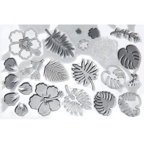 Tampons en Silicone Transparents et Légers pour Création de Cartes, Scrapbooking et Journaux (1/5)