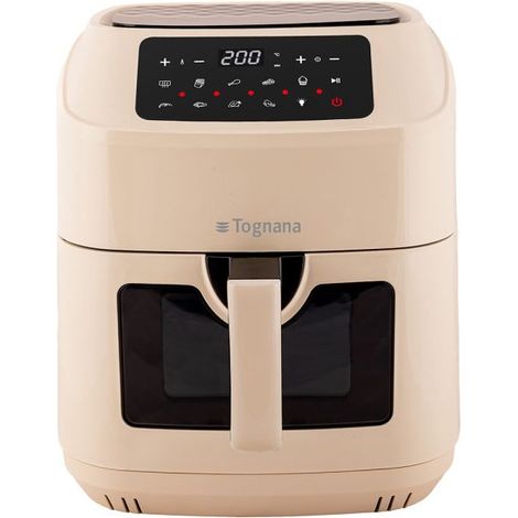 Tognana Porcellane D2DFA06IRCH Fritteuse Einzelbild 9,2 l Eigenständig 2150 W Heißluftfritteuse Beige, Schwarz
