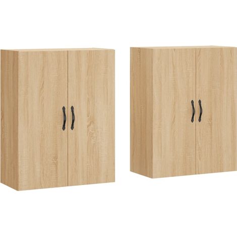 Maison Exclusive - Armadietti a Parete 2 pz Rovere Sonoma in Legno Multistrato