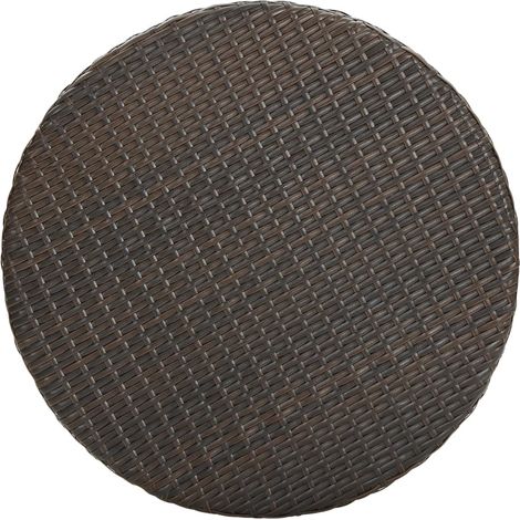 Maison Exclusive - Gartentisch Braun 60,5x106 cm Poly Rattan