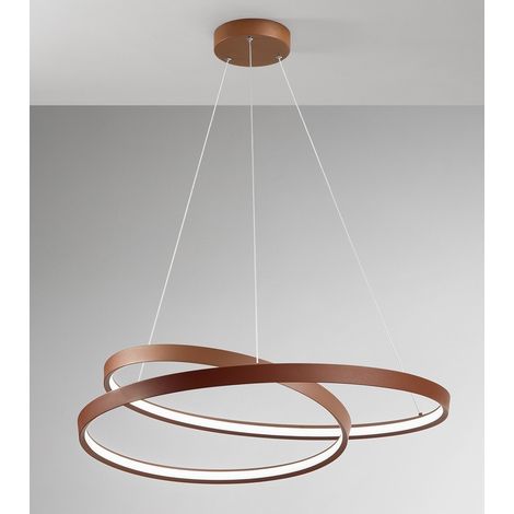 Suspension Led 70W Cannelle Mat, Série 6618, Structure Métal Et Aluminium, Design Moderne Réglable, Technologie Cct - Perenz Éclairage Design (1/3)