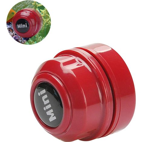 Mini brosse magnétique pour aquarium, nettoyant pour vitres d'aquarium, adapté au nettoyage de l'aquarium et à l'élimination des algues-rouge-Fei Yu (1/5)