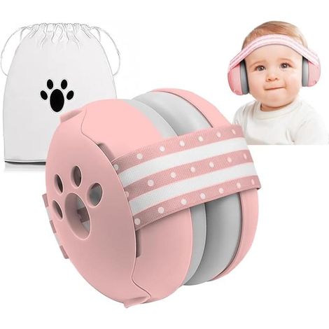 Casque anti bruit pour bébé 25 dB Réduction du bruit Pour bébé de 0 à 40 mois Protection auditive sûre et apaisante Idéal pour voyager et dormir (1/5)