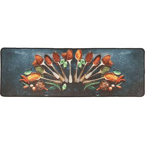 Maison Exclusive - Küchenteppich Mehrfarbig 60x180 cm Waschbar