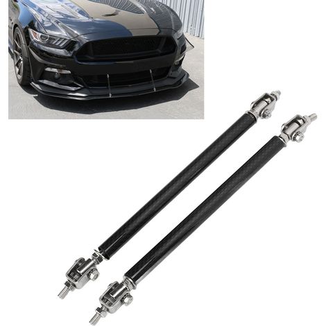 Kit de carrosserie universel 2 pièces pour modification de voiture : barre de levage télescopique réglable de 15 cm pour lèvre avant. (1/5)