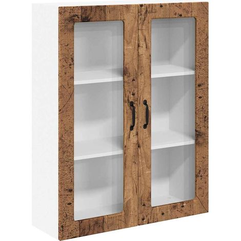 Meuble mural de cuisine,Armoire de cuisine avec porte Bois Ancien 80 x 31 x 100 cm CFW86930 (1/5)