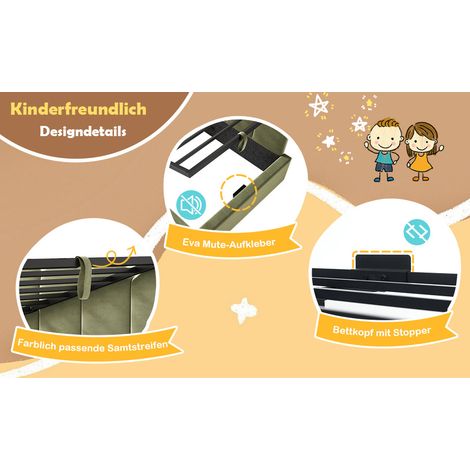 Tagesbett 90x200 cm aus grünem Samt mit hydraulischem Stauraum, ohne Matratze – MEUBLIV (1/5)