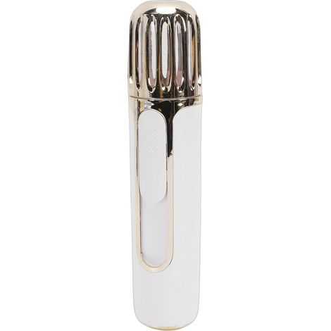 Pulvérisateur de Brume Faciale à Double Pulvérisation, Réservoir D'eau de 20 Ml, Batterie Rechargeable de 1200 MAh, Nano Brumisateur Portable avec Arrêt Automatique pour L (WHITE) (1/5)