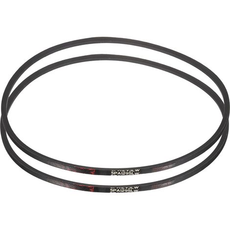 2 Pcs Courroie Trapézoïdale Étroite 1295mm De Longueur Primitive  SPA1295, Courroie Trapézoïdale Industrielle En Caoutchouc De Transmission, Pour Systèmes De Transmission Puissance (1/5)