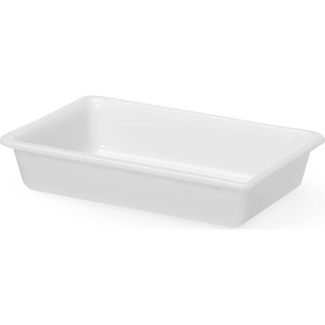 Contenitore piatto per impanatura 3 l 340x235x70 mm - bianco (1/2)