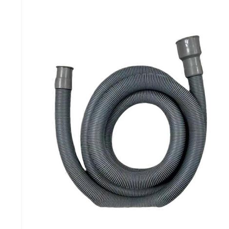Tuyau d'extension universel pour lave-linge à tambour, tuyau de sortie universel, accessoires de descente de gouttière, 2 mètres de long (grand orifice droit) ( ) (1/3)