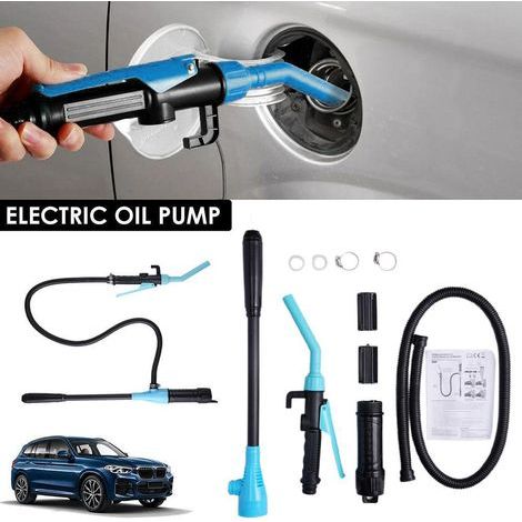 Pompa portatile multifunzione a batteria per il trasferimento di liquidi, adatta per benzina, diesel, acqua e altri carburanti (blu) (1/5)