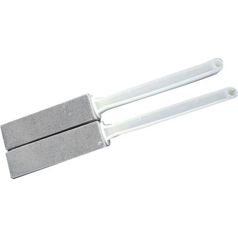 Nettoyant pour toilettes en pierre ponce avec manche extra-long, emballé dans une boîte colorée, élimine le jaunissement, la rouille et la saleté. (1/5)