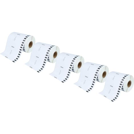 vhbw 5x Label Roll with Holder 103mm x 30.48m compatible with Brother P-Touch QL 1060 NX, QL 1060 N Label Maker - Self-Adhesive (1/5)