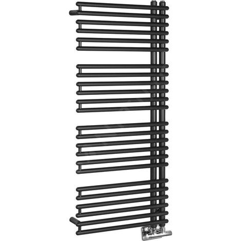 Aqualine Tubini - Sèche-serviettes 496x1126 mm, 529 W, anthracite DC305T (1/5)