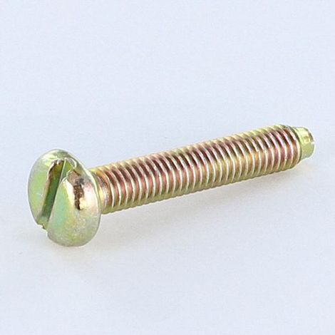 Vis métaux Tête cylindrique large TCL Fendue M6X35 B.P. Bichromaté-1 pièce