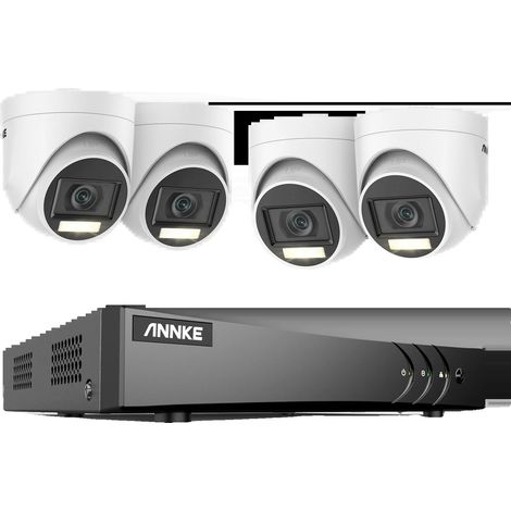 Sistema di videosorveglianza a 8 canali, risoluzione 5MP, lunghezza cavo 30m (1/2)