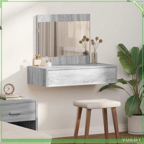 ABI Table de Toilette Gris 83 x 40 x 70 cm Bois d'ingénierie 7291712302848 (1/5)