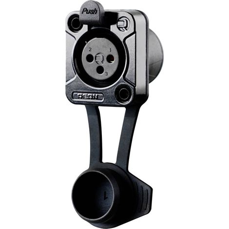 Rean AV RRX3F-Z-012-1 Connettore XLR Presa Numero Poli (num): 3 Nero 1 pz. (1/2)