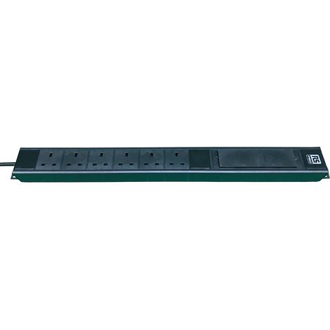 Rallonge électrique 3m, 6 prises Type G - Britannique, 250 V c.a. 16A ( Prix pour 1 )