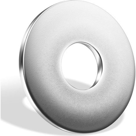 Packung mit 20 großen flachen Unterlegscheiben, M10 x 25 mm, Edelstahl A2 V2A, Gehäusescheiben, rostfrei, für Schrauben, Muttern und Gewindestangen (1/5)