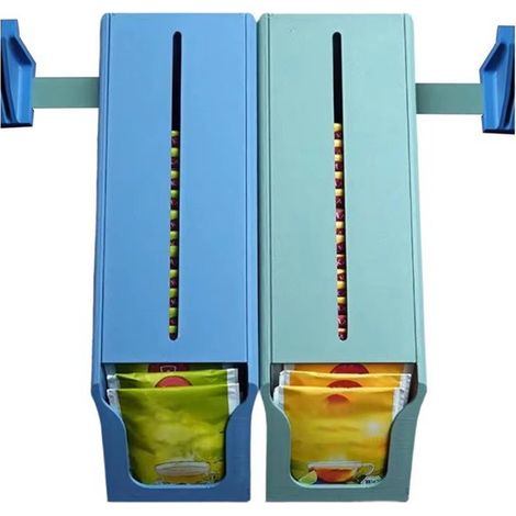 One piece. Colour: see photo. Material: plastic tea bag dispenser storage box, 3D printed, for the kitchen. (1/5)