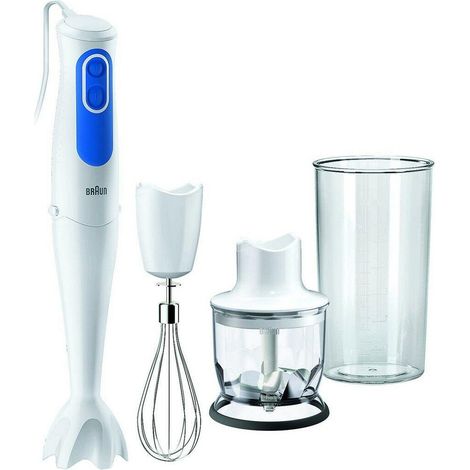Braun MQ 3025 Stabmixer Weiß und Blau 700 W
