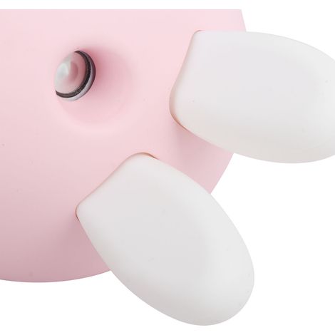 Mini humidificateur d'air 200 ml, minuterie 3 heures, veilleuse intégrée, alimentation USB, rose (1/5)