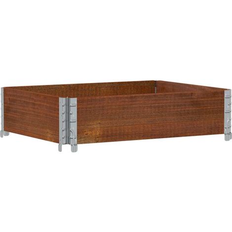 Maison Exclusive - Fioriera da Giardino Marrone 80x60 cm Legno Massello di Pino